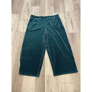 Terra & Sky green wide leg pants size 2X